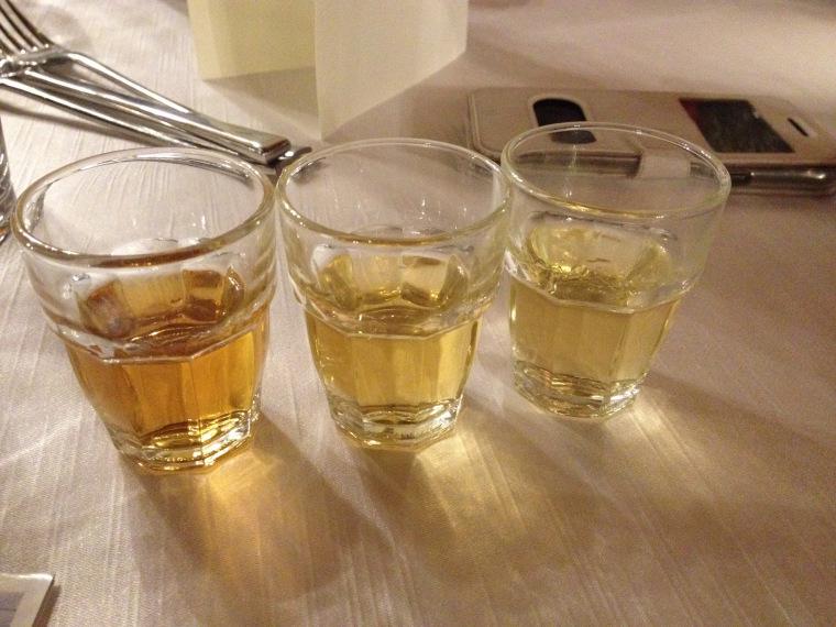 Tre diverse tipologie di whisky
